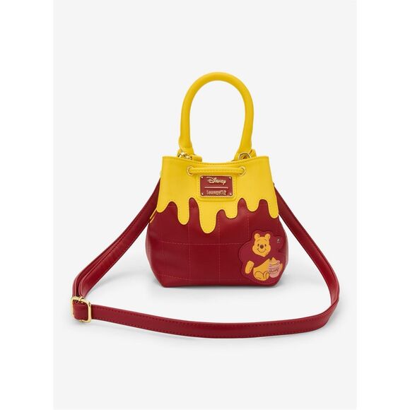 Loungefly Disney Winnie the Pooh Honey Drip Bucket Crossbody Bag - Picture 4 of 5